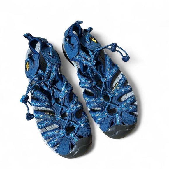 Keen Shoes - Keen Whisper Blue Waterproof Hiking Sandals Womens 9 1014206 Bungee Sport Shoes